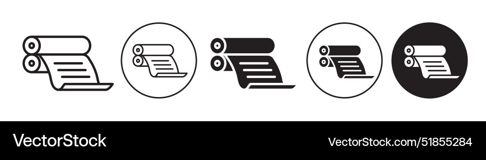Printing press icon set collection for web Vector Image