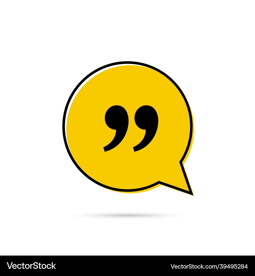 Quote frame with commas Royalty Free Vector Image