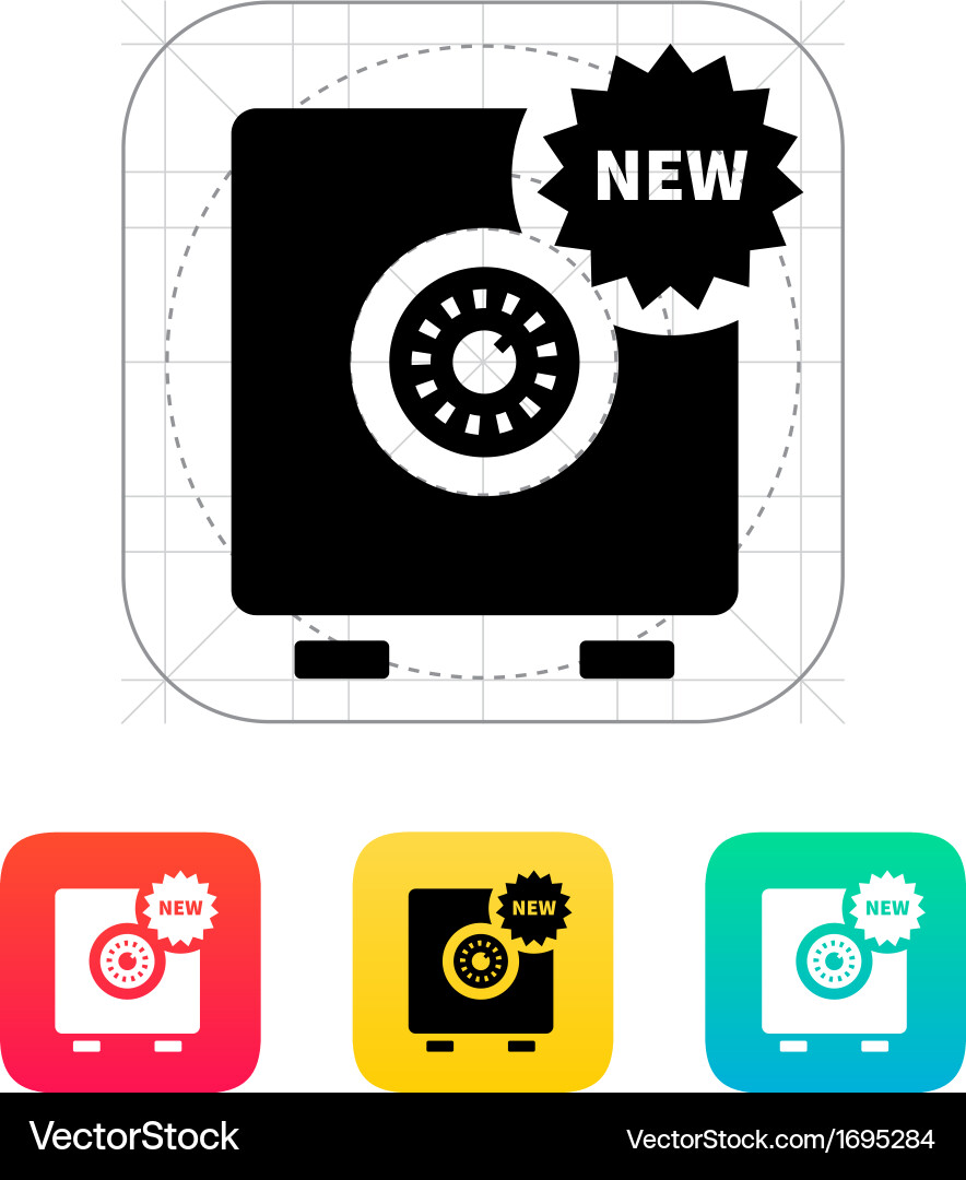 Secure Strongbox Icon Vector Image