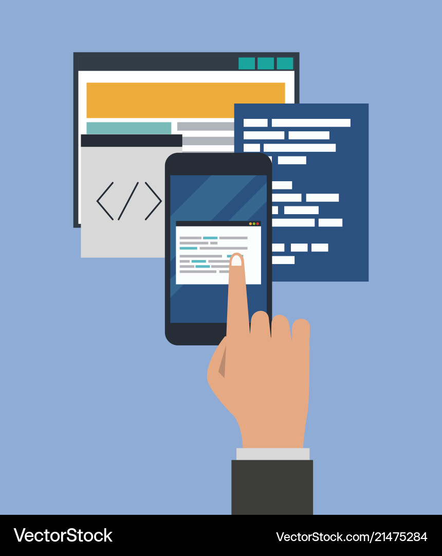Software and programming Vector Image