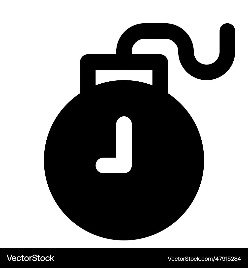 Time bomb a computer software to manage Vector Image
