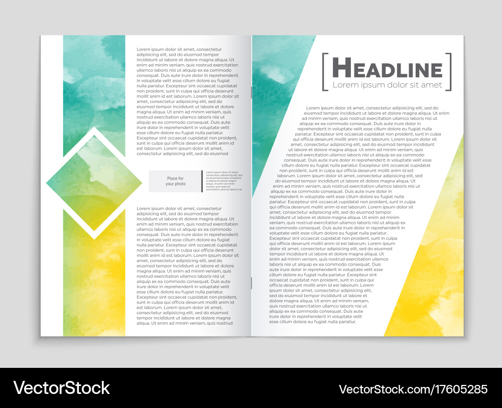 Abstract layout background set for art Vector Image