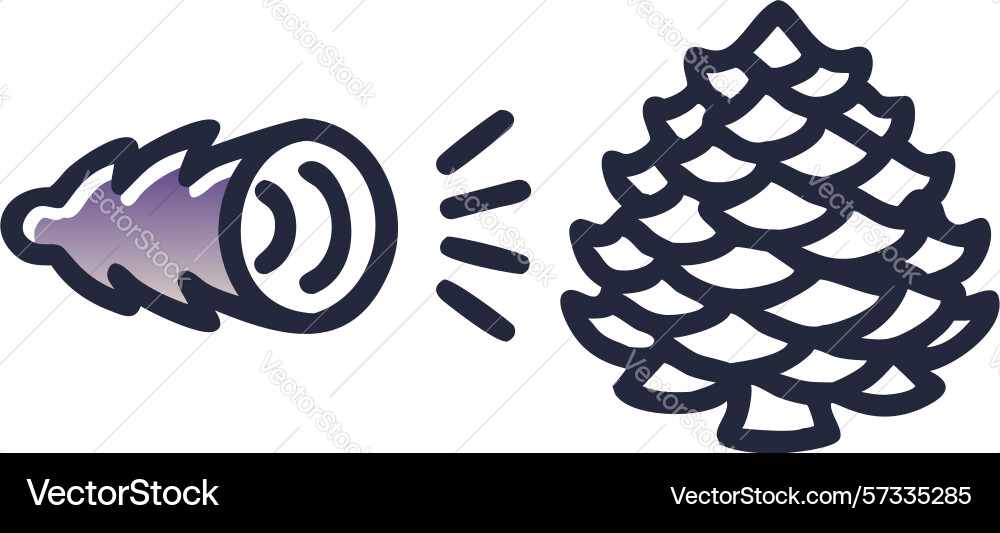 Abstract pinecone light burst design generative ai Vector Image