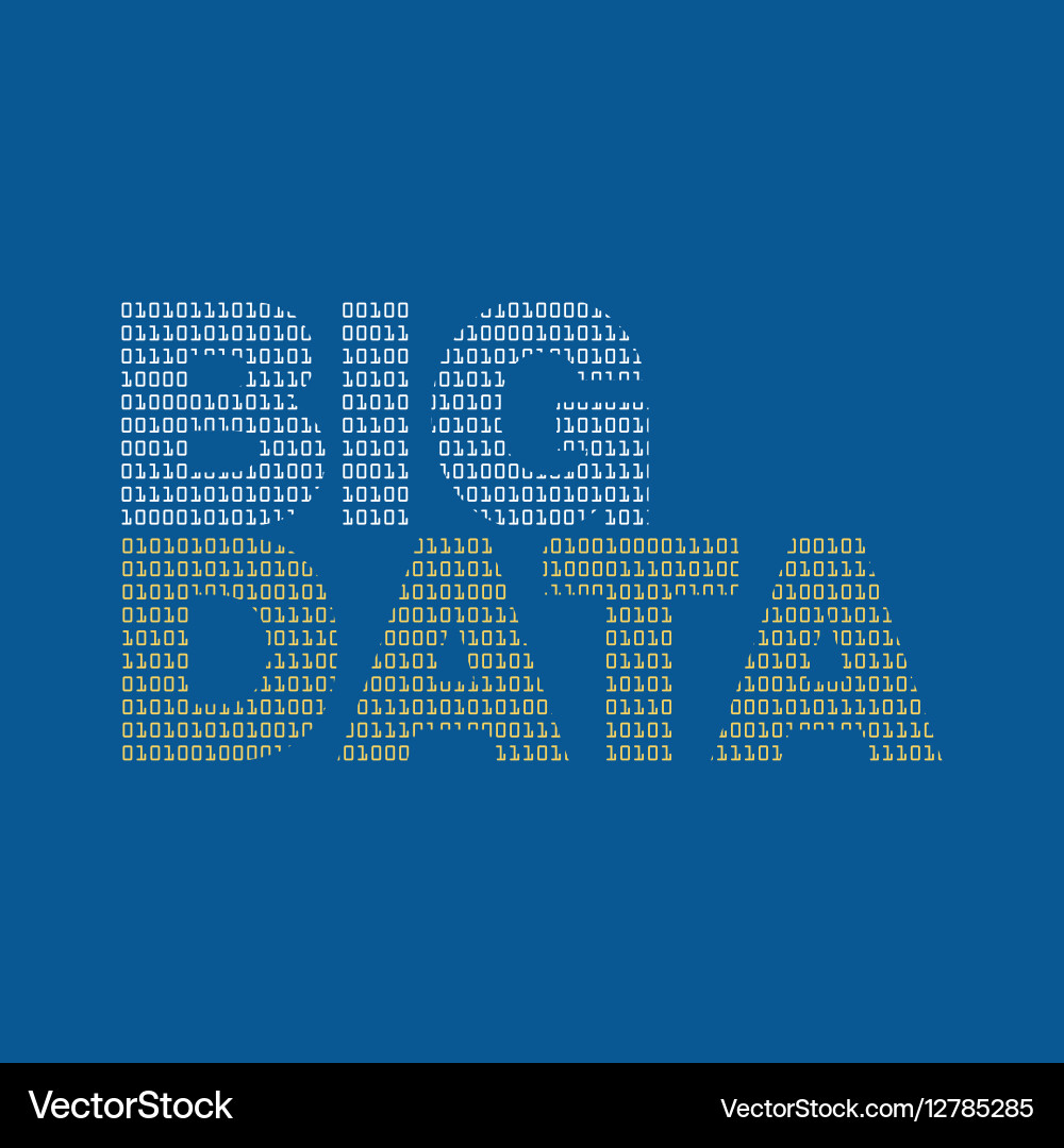 Big data with binary texture Vector Image