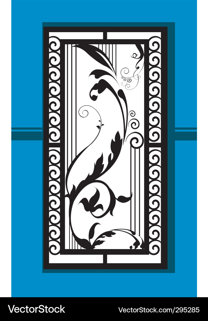 Decorated window Royalty Free Vector Image - VectorStock