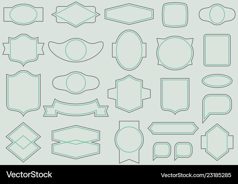 Labels and frames seamless pattern Labels and frames seamless pattern vector image