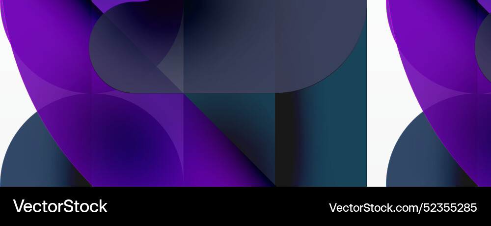 Minimal round shapes geometric abstract background Vector Image