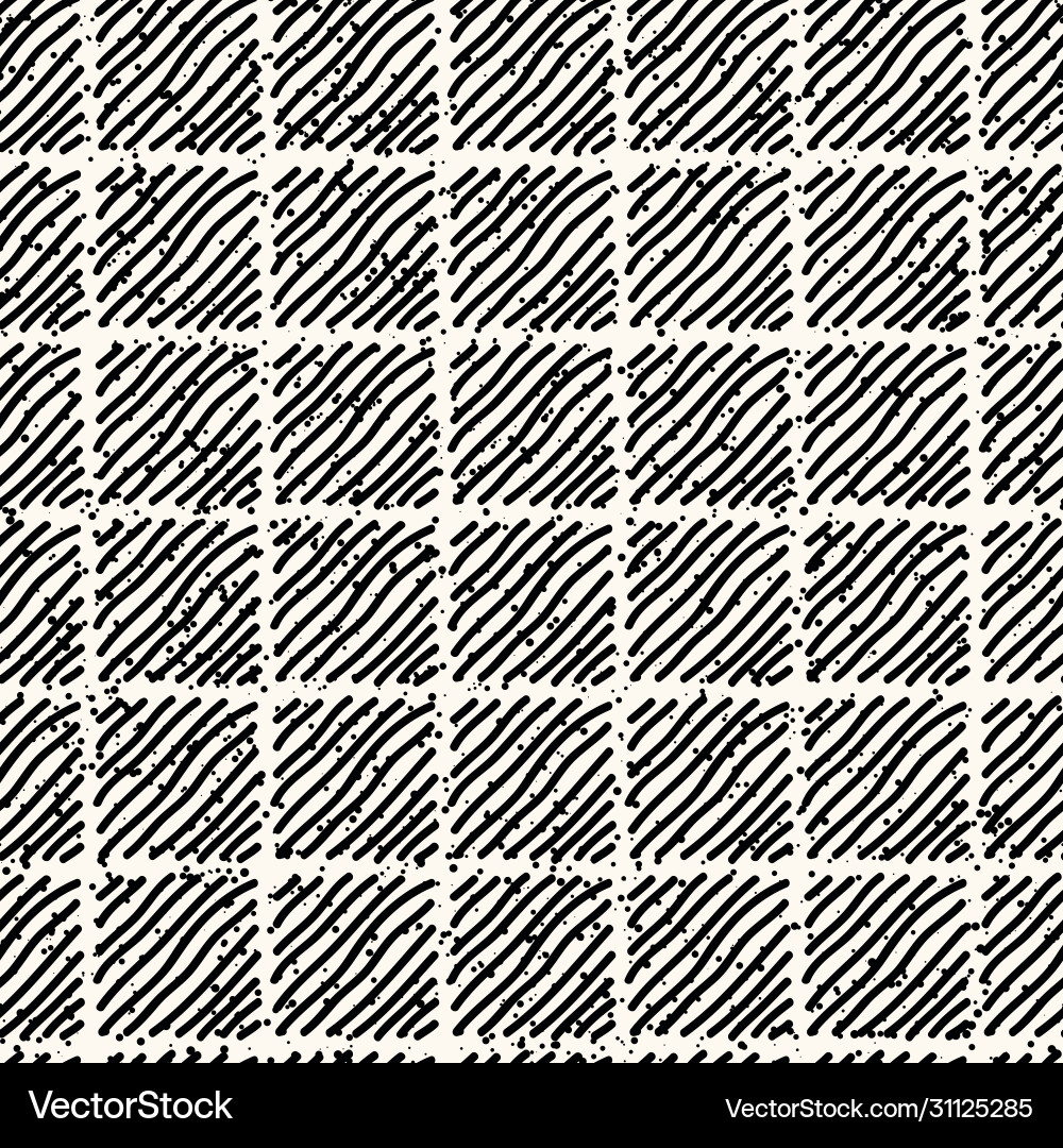 Seamless modern monochrome pattern vector image