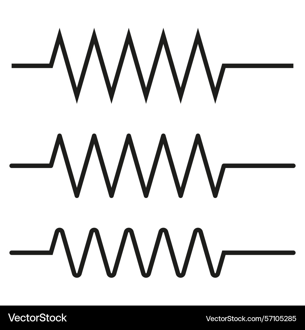 Signal wave icon zigzag waveform three lines Signal wave icon zigzag waveform three lines vector image