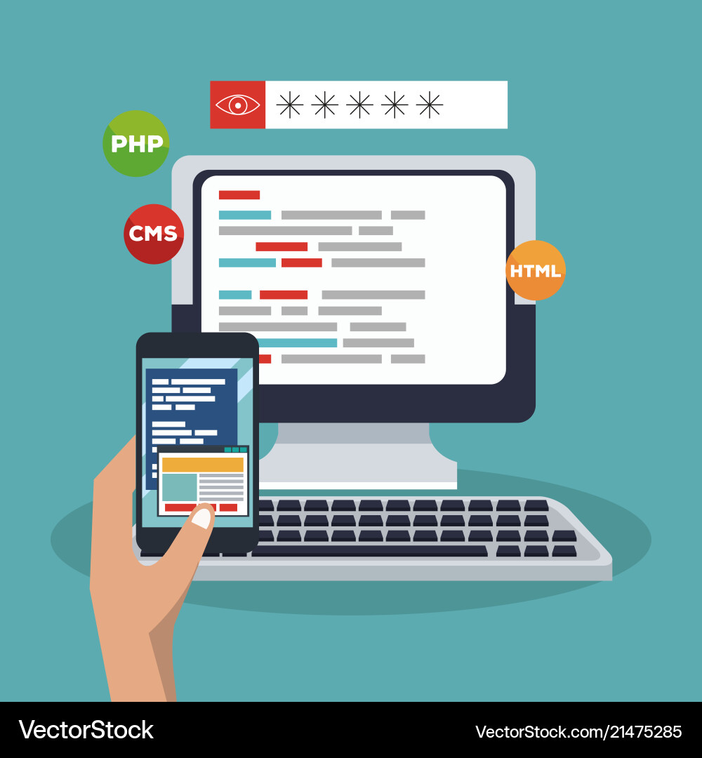 Software and programming Software and programming Vector Image