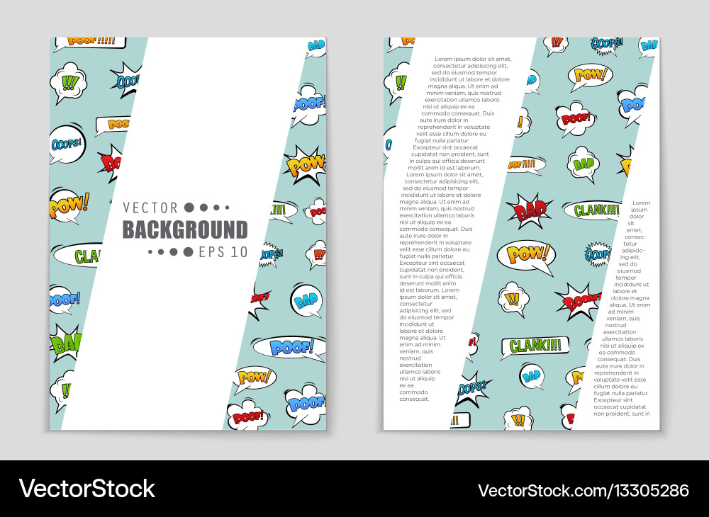 Abstract layout background set for art Vector Image