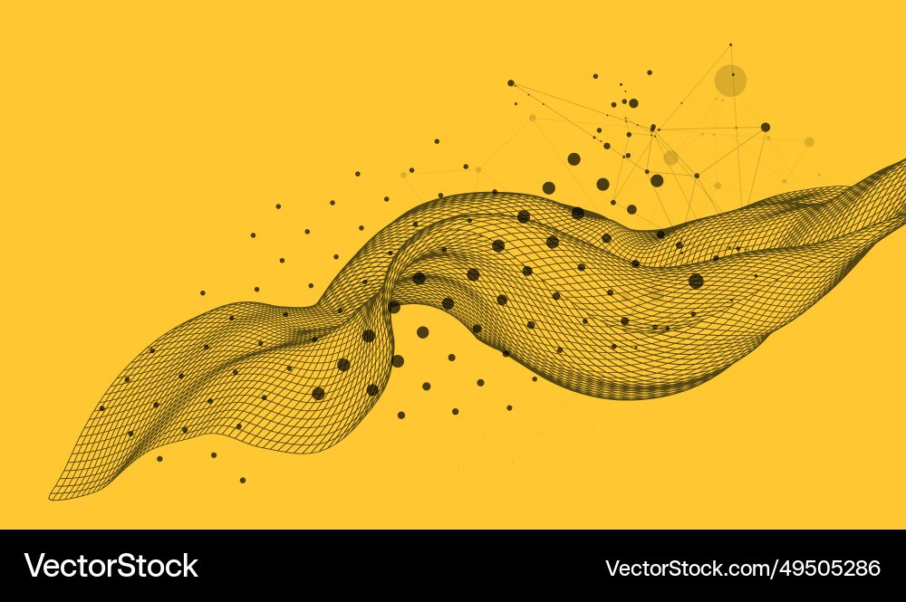 Abstract wave is made in a frame style Abstract wave is made in a frame style vector image