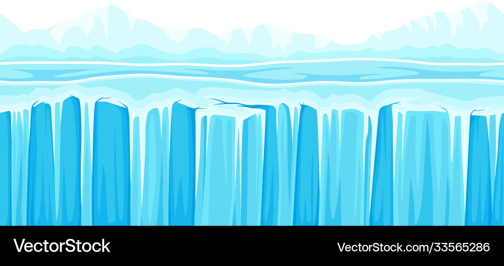 Game platform with uneven terrain and environment Game platform with uneven terrain and environment Vector Image