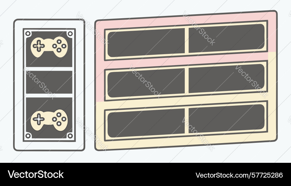 Game resource bar set ui elements for in-game vector image