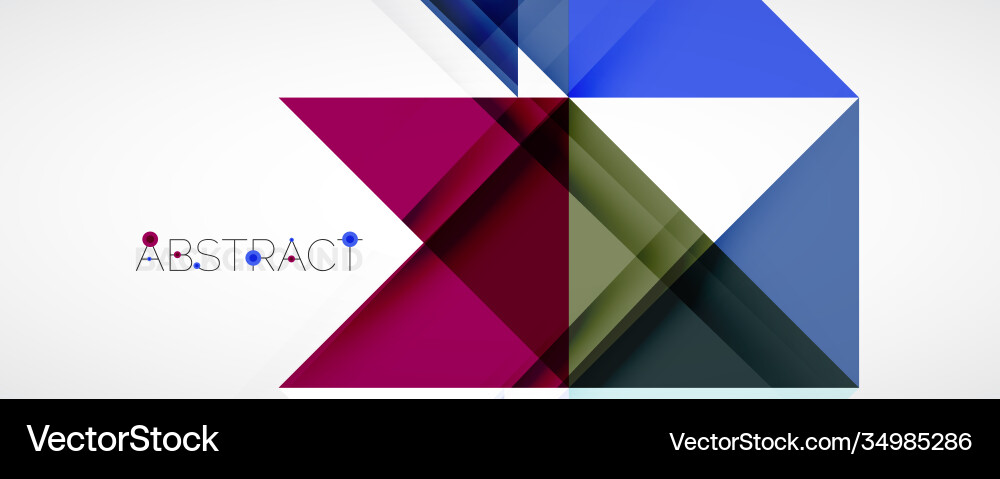 Geometric abstract background techno color Vector Image
