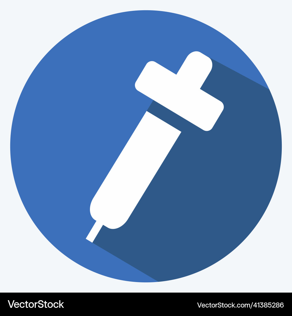 Icon colorize - long shadow style simple Icon colorize - long shadow style simple Vector Image