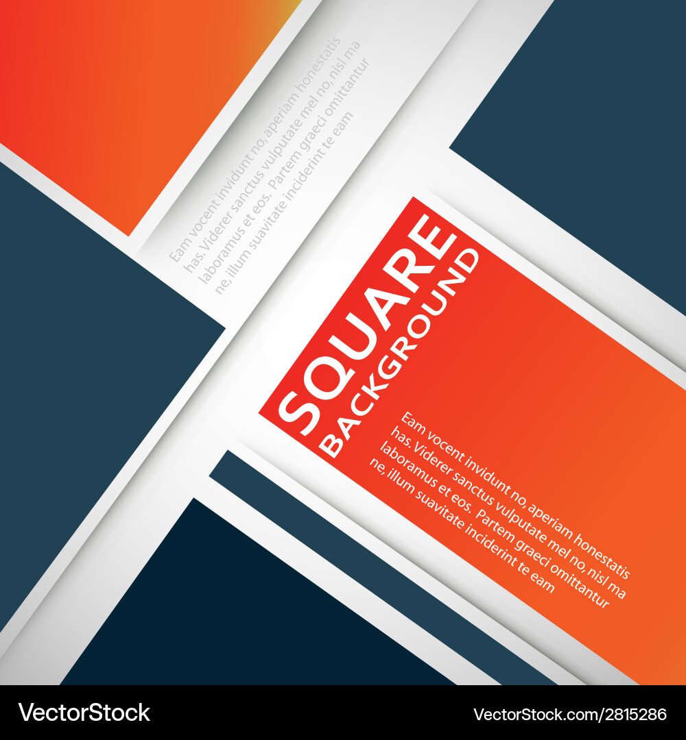 Large colored boxes with blank space for text vector image