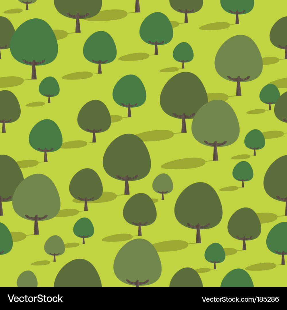 Minimalist Tree Pattern Vector Image