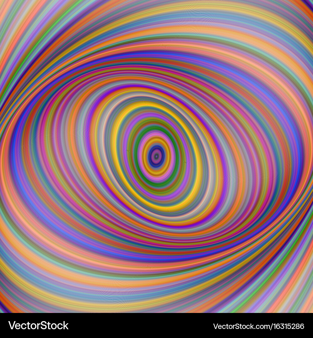 Multicolored ellipse fractal art background Vector Image