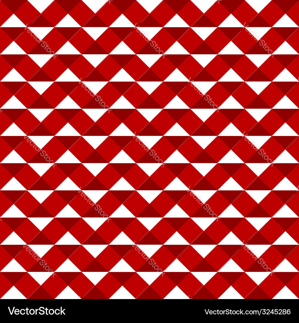 Red Triangle Pattern Vector Image
