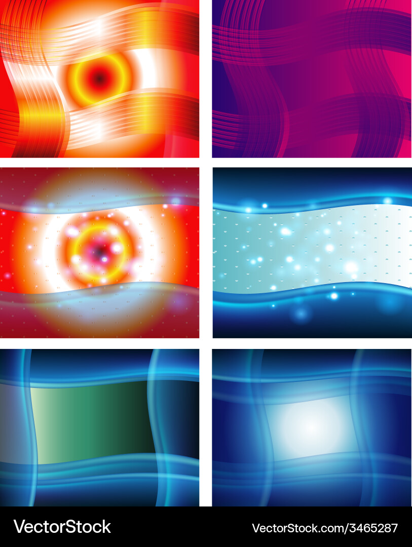 Abstract background set vector image