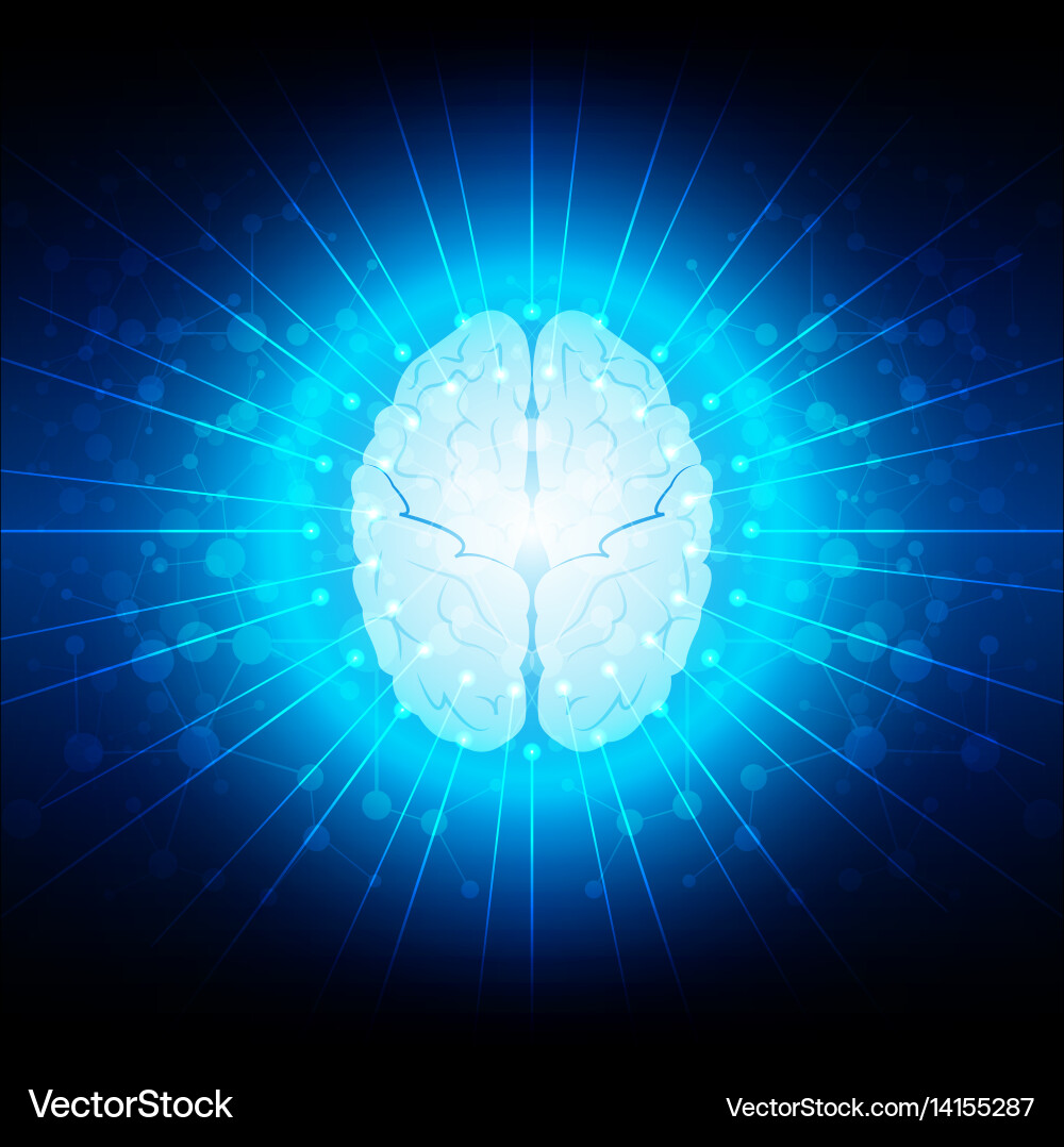 Abstract Neural Network Technology vector image