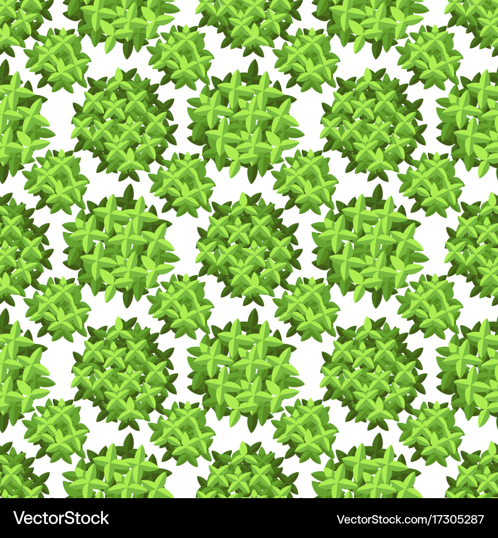 Abstract tree top view seamless pattern design vector image