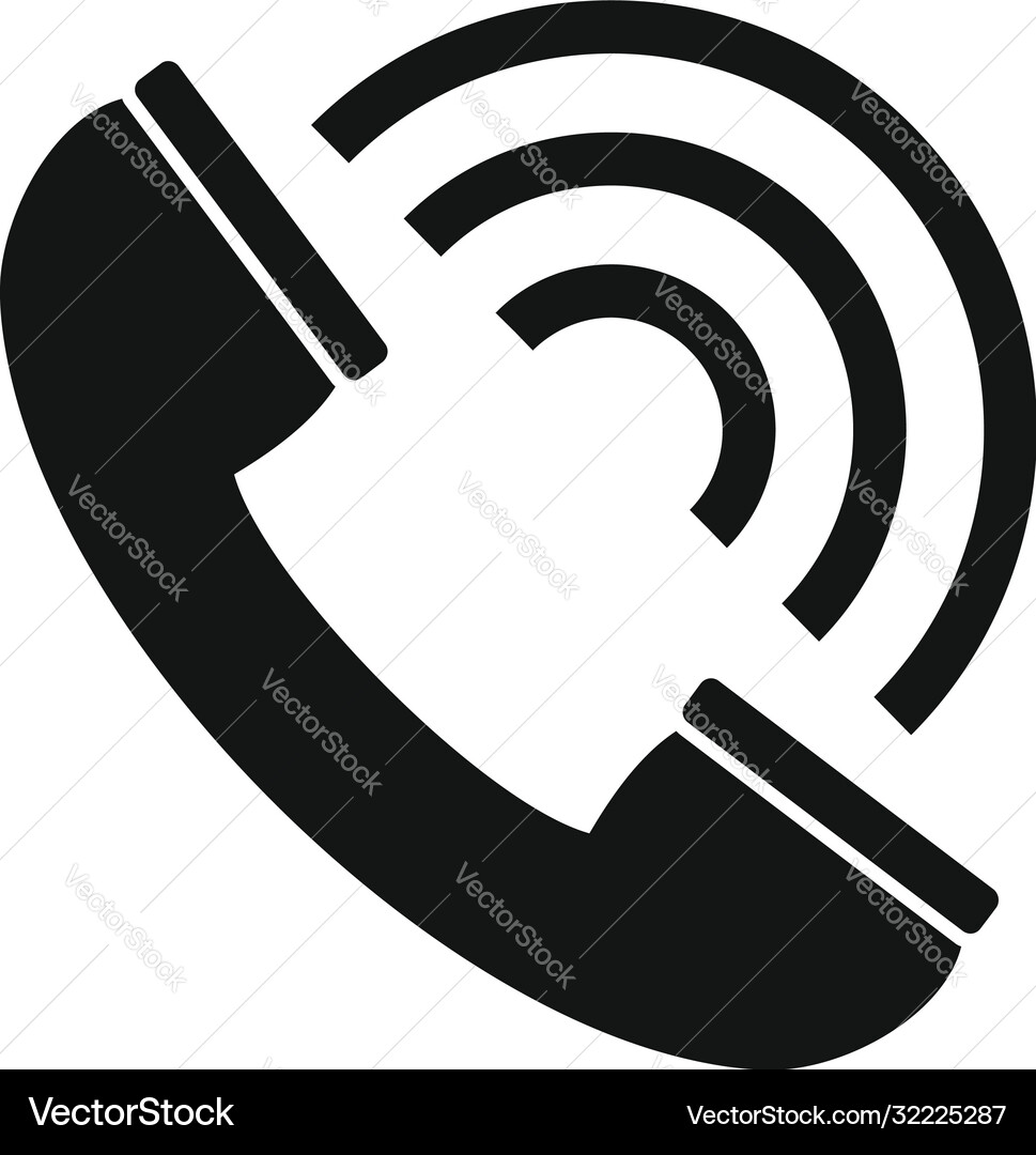 Calling service center icon simple style Vector Image
