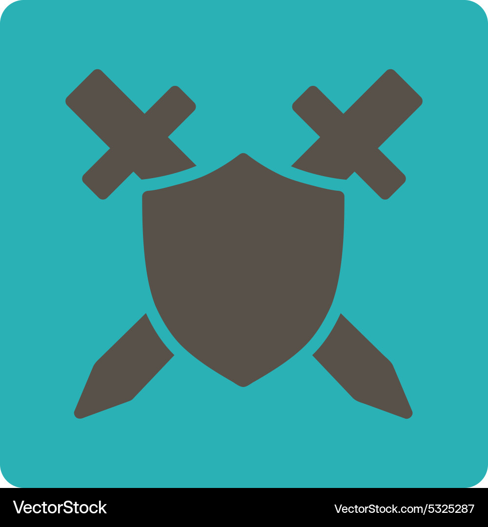 Guard icon from commerce buttons overcolor set Vector Image