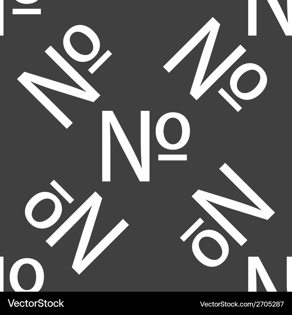 Number web icon flat design seamless pattern Vector Image
