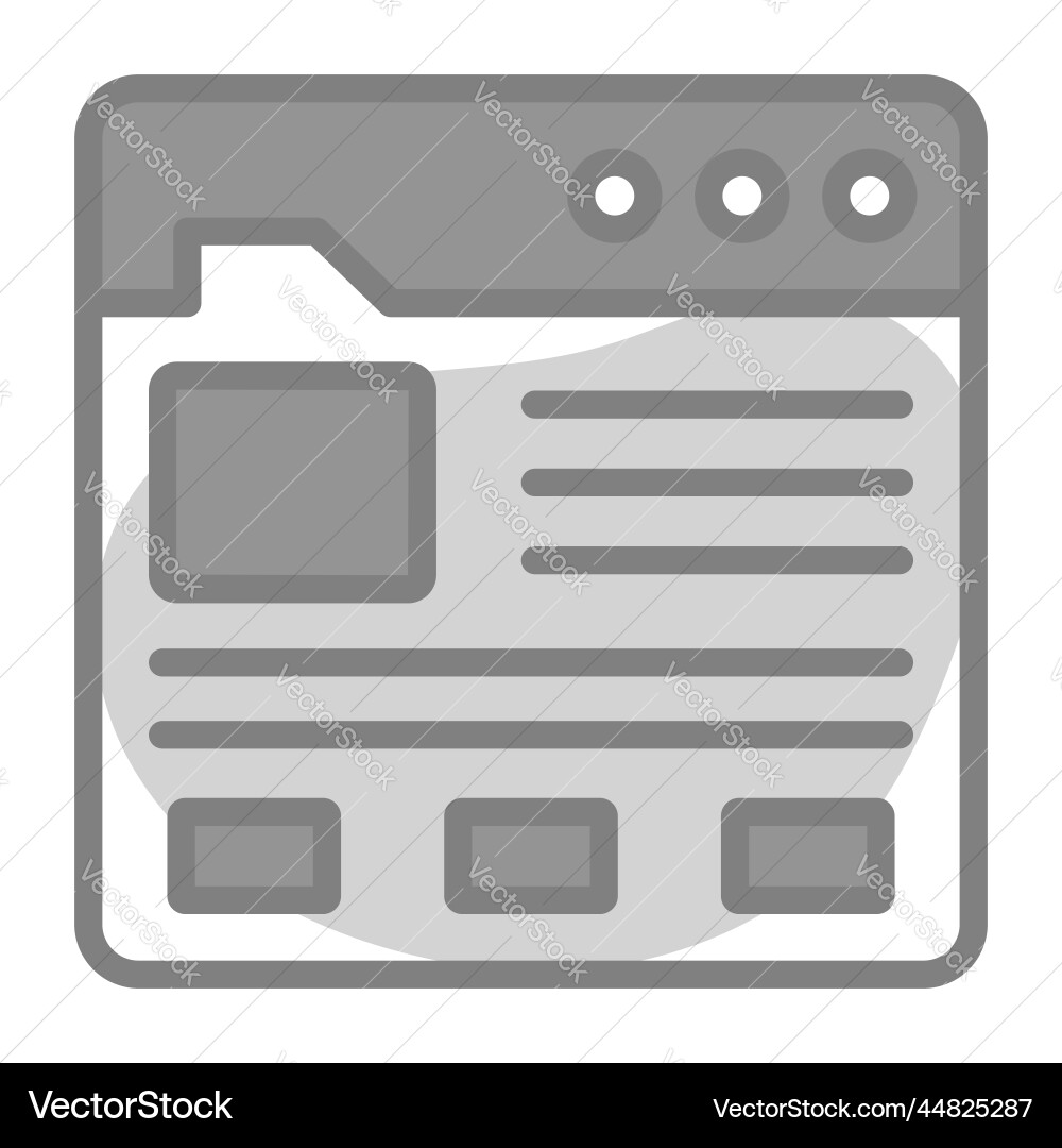 Web-Template-Symbol-Benutzeroberfläche als einfache Vektorbild
