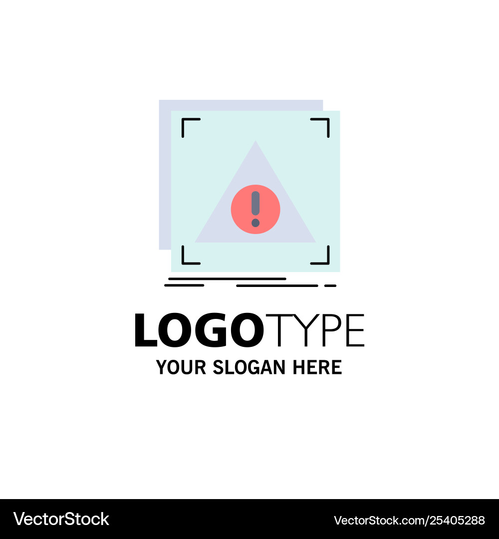 Error application denied server alert flat color Error application denied server alert flat color Vector Image