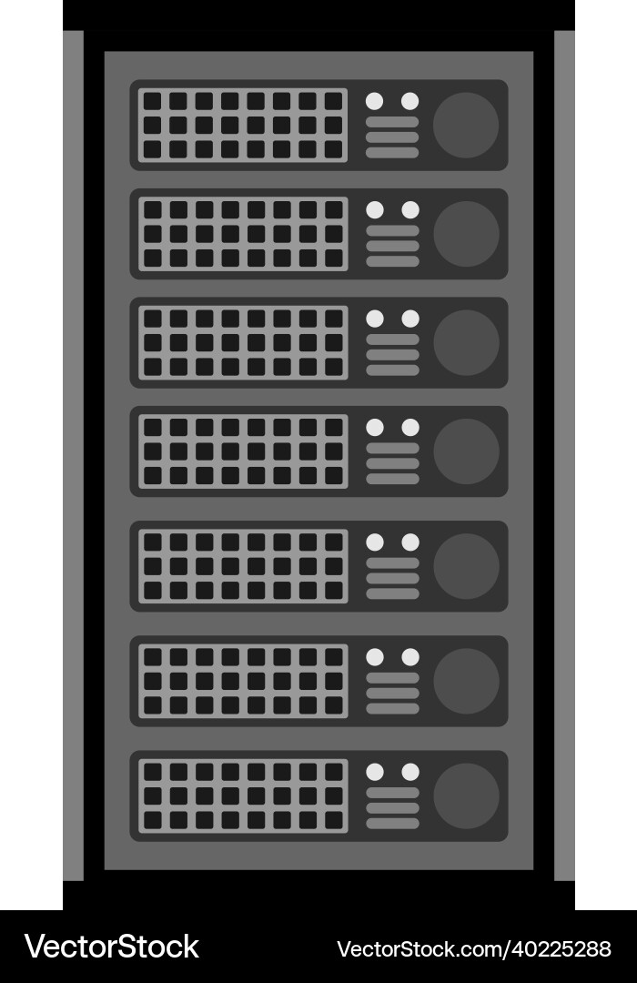 Server hosting icon design template isolated Vector Image