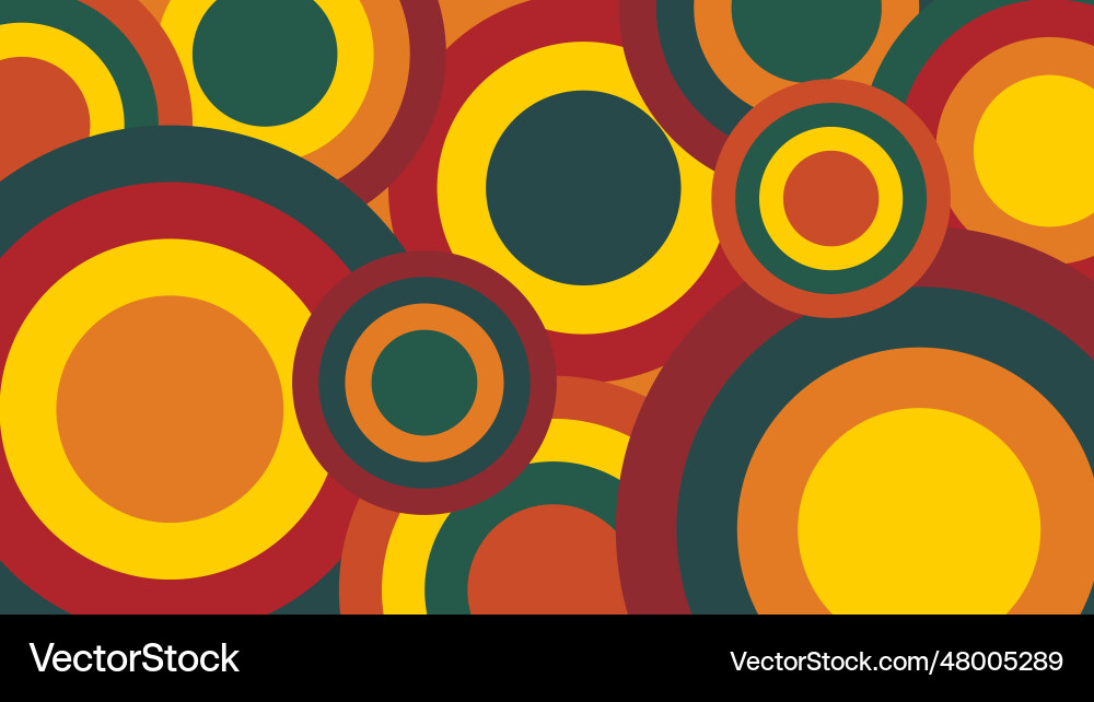 Abstract background with circles in autumn color Abstract background with circles in autumn color vector image