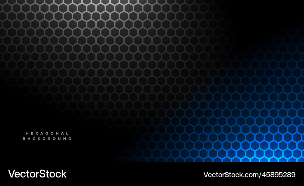 Dark hexagonal pattern texture for a bold vector image