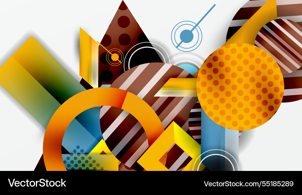 Dynamic complex geometric abstract background Dynamic complex geometric abstract background Vector Image