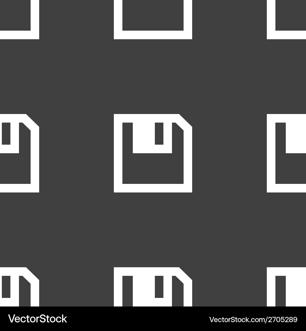 Floppy disk web icon flat design seamless pattern Vector Image