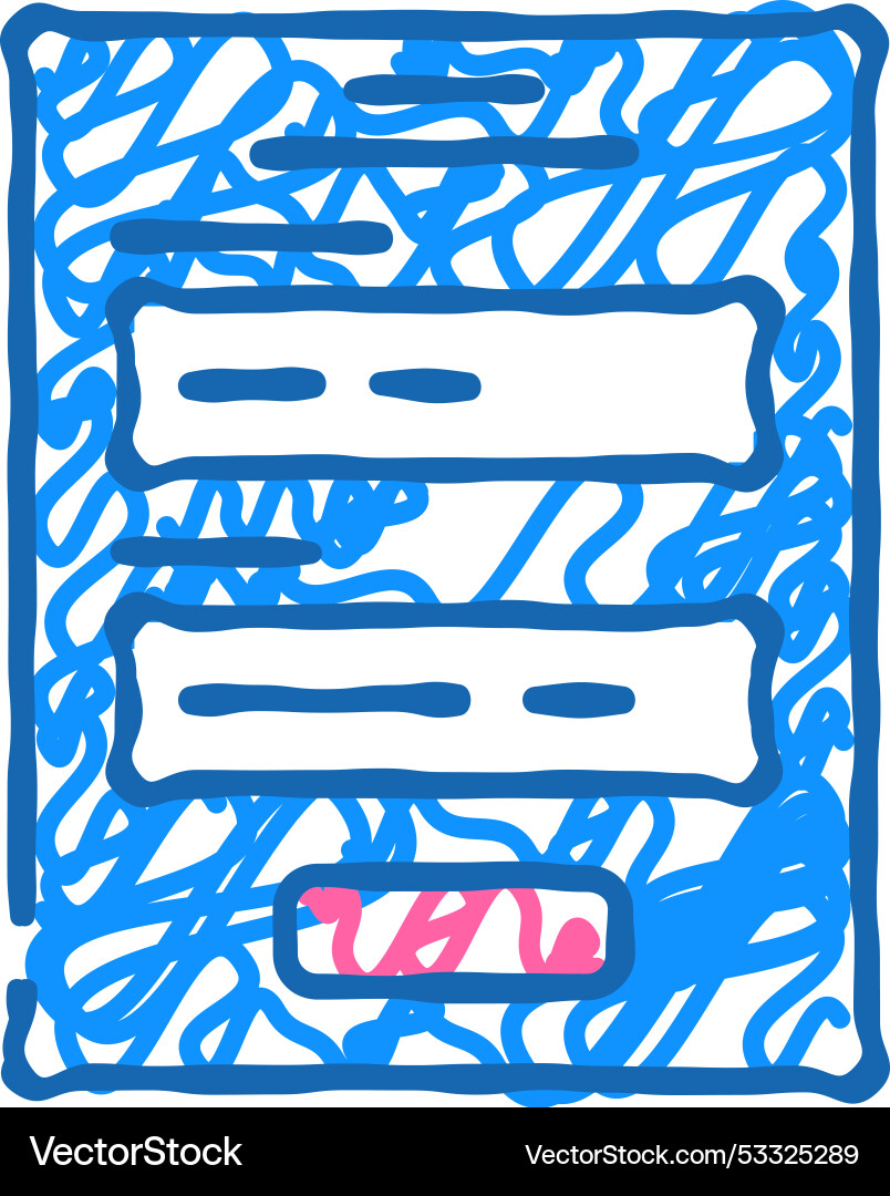 Microcopy ux ui design icon doodle Vector Image