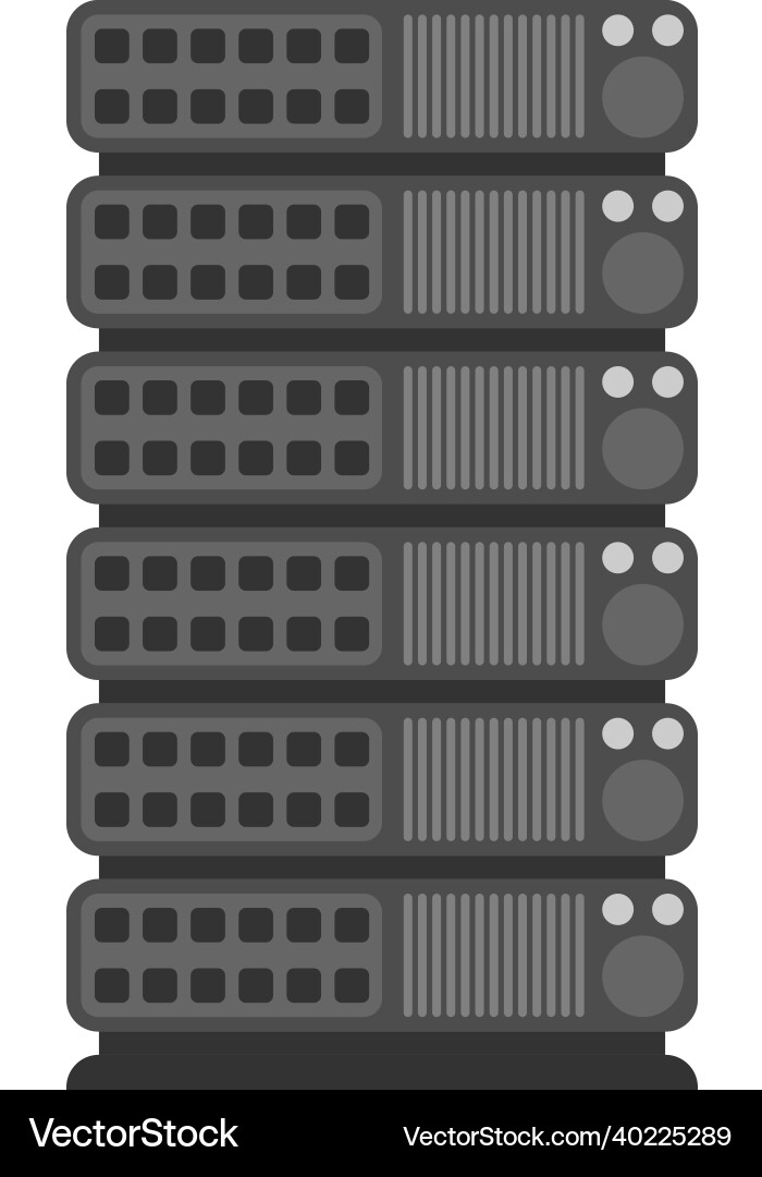 Server hosting icon design template isolated Vector Image