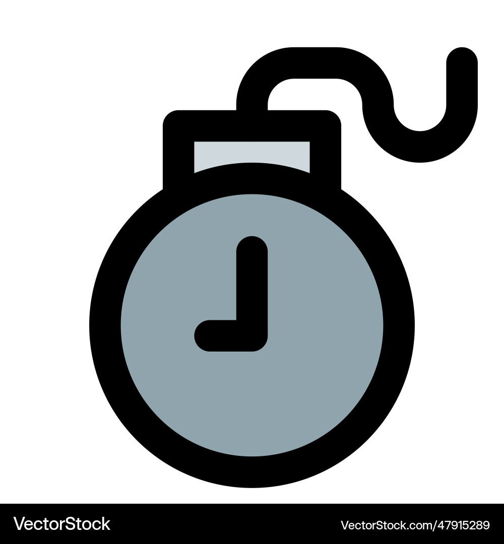 Time bomb a computer software to manage Vector Image