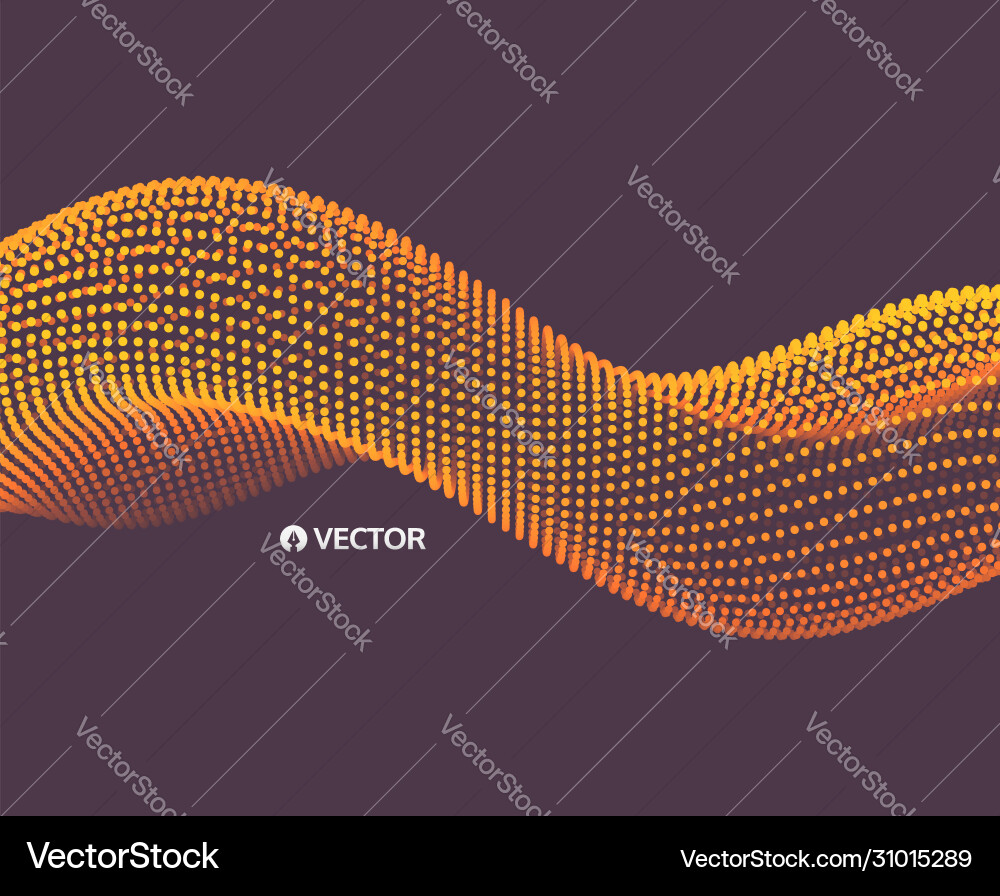 Wavy Hintergrundfeld mit dynamischen Partikeln Wavy Hintergrundfeld mit dynamischen Partikeln vektorbild