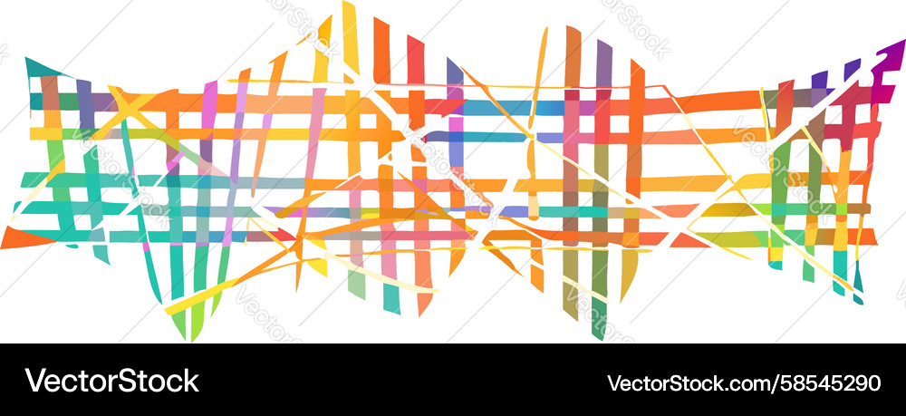Dynamic Colorful Wave Lines Vector Image