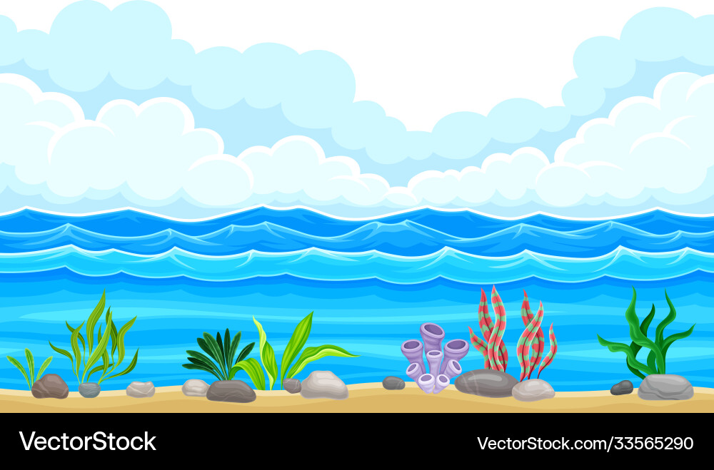 Game platform with uneven terrain and environment Vector Image