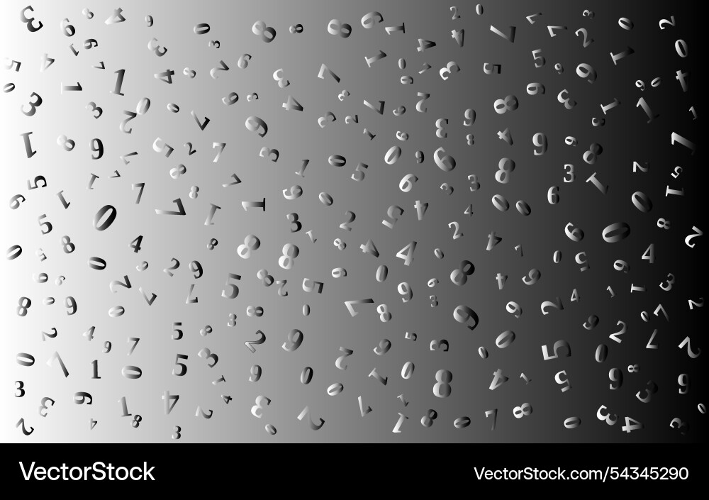 Seamless background with twisted numbers randomly Seamless background with twisted numbers randomly vector image