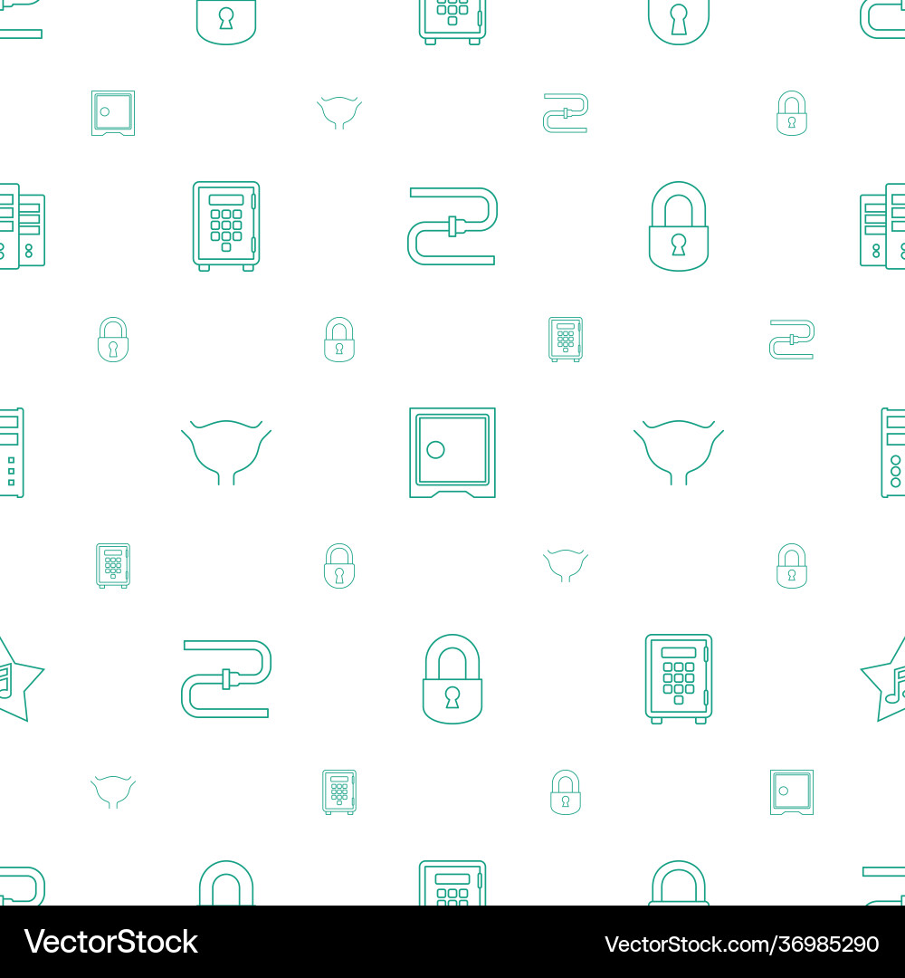 System icons pattern seamless white background System icons pattern seamless white background vector image