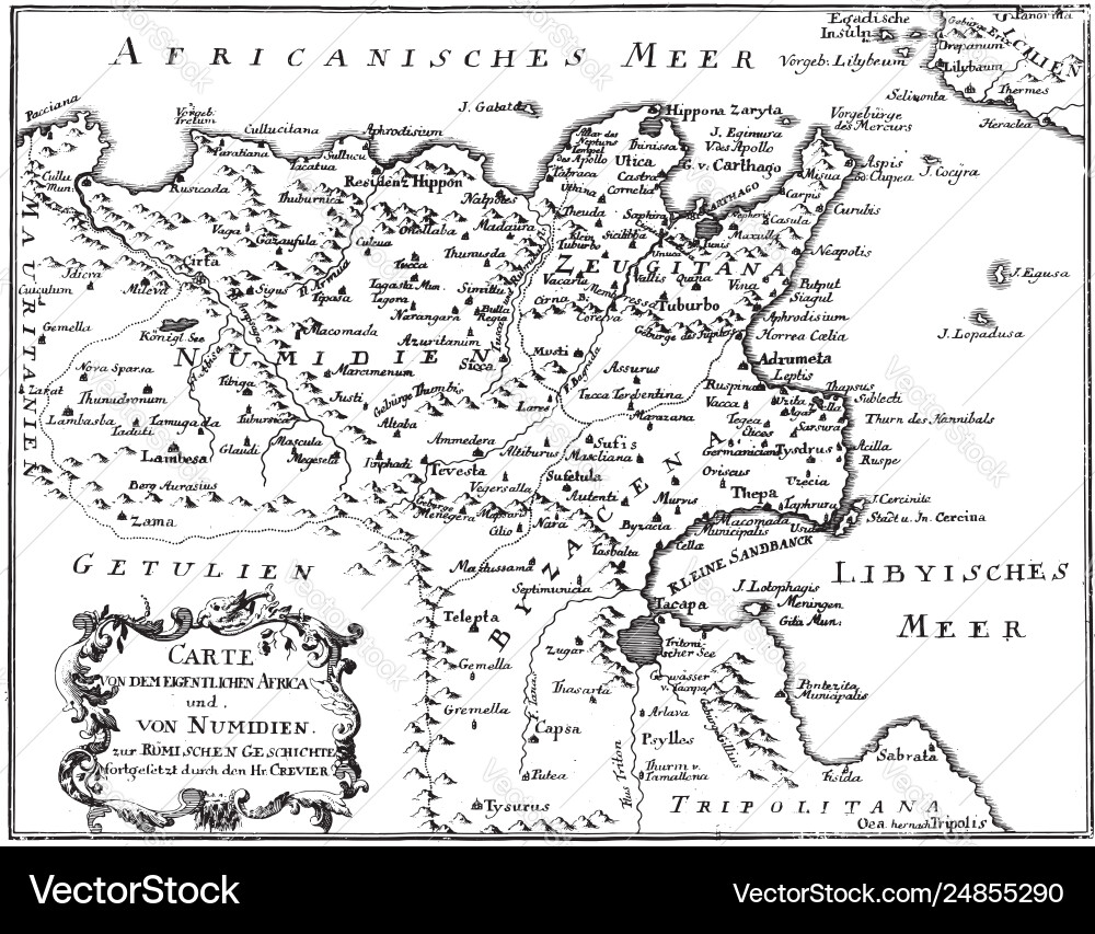 Vintage drawing or engraving antique map Vintage drawing or engraving antique map vector image