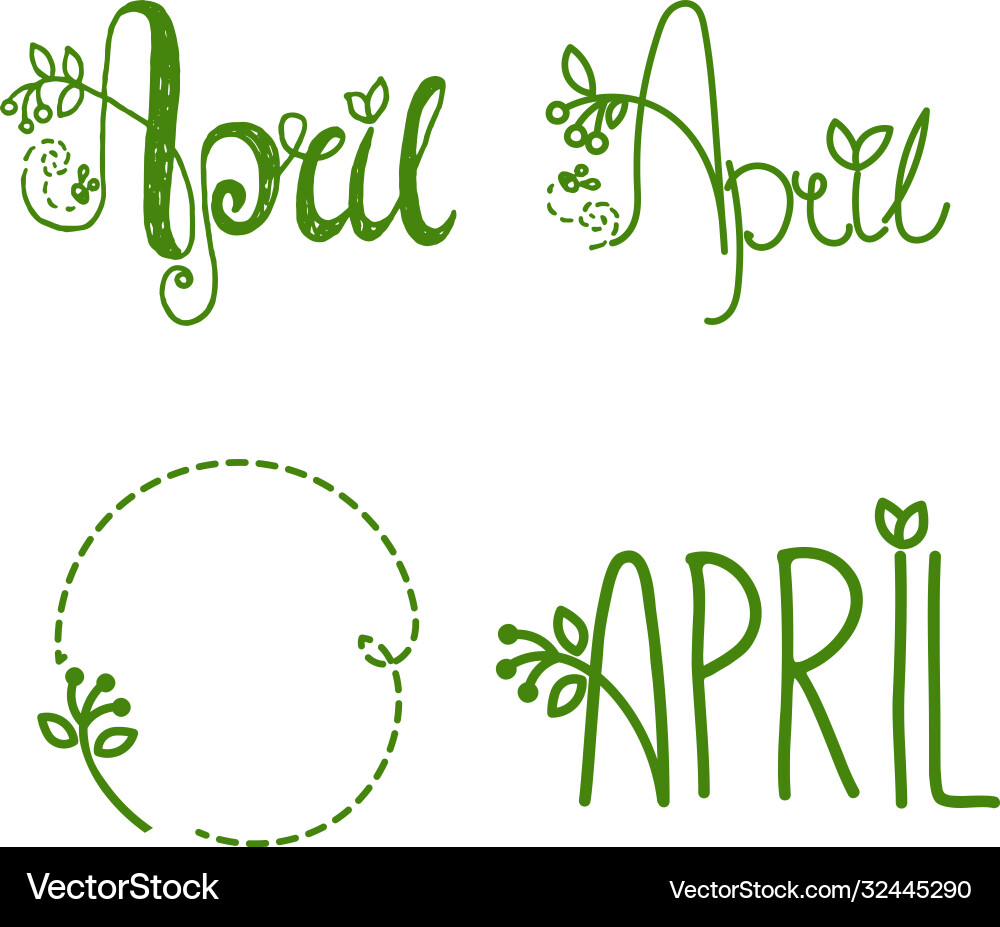 With leaves Vector Image