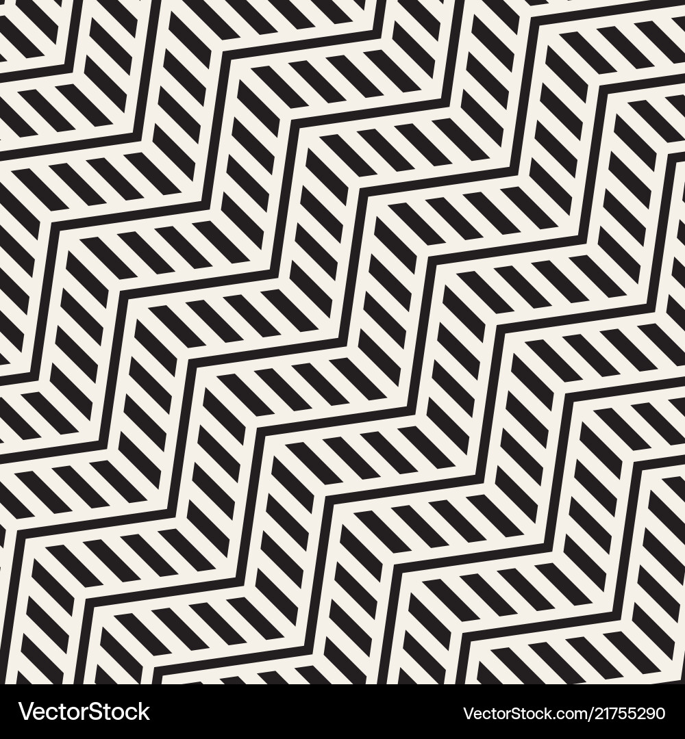 Zigzag Line Pattern - Abstract Geometric Vector Image
