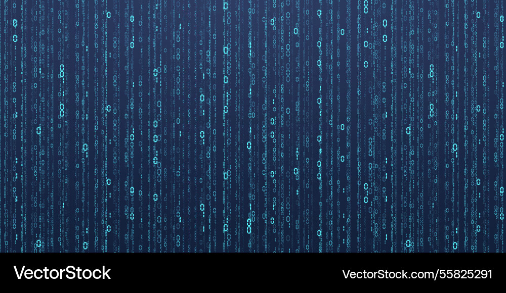 Abstract falling digits digital code rain Abstract falling digits digital code rain vector image