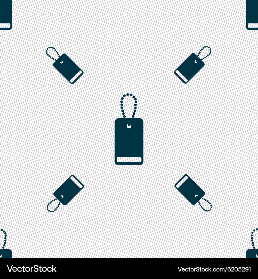 Army chains icon sign seamless pattern Vector Image